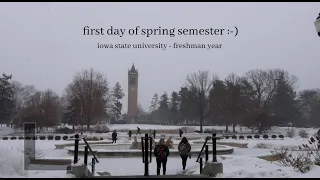 first day of spring semester @ iowa state