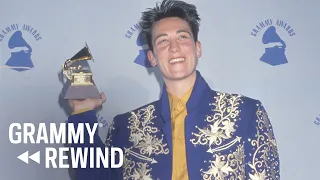 Watch K.D. Lang Honor Her First GRAMMY Win With A Celebratory “Yeehaw” In 1990 | GRAMMY Rewind