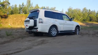 Тест диагонального вывешивания Pajero IV