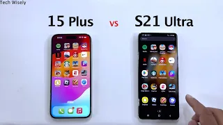 iPhone 15 Plus vs S21 Ultra - Speed Performance Test