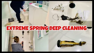 EXTREME SPRING CLEANING/ Cleaning areas I rarely clean that were gross 🤮/ 2023 cleaning motivation