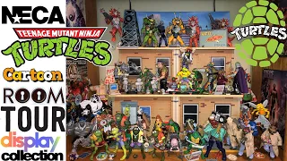 NECA TMNT Cartoon Room Tour Display Collection Teenage Mutant Ninja Turtles