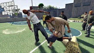 JOINING A GANG - HUGE BRAWL!! (GTA 5 Mods)