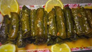 The BEST Lebanese Stuffed Grape Leaves with MEAT | Everything You Need to Know to Cook it Like a PRO