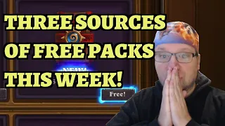 THREE SOURCES OF FREE HEARTHSTONE CARD PACKS THIS WEEK!