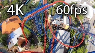 SheiKra front seat on-ride 4K POV @60fps Busch Gardens Tampa