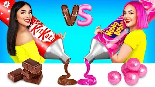 Desafio: Chiclete VS Chocolate! | 100 Camadas de Chiclete | Batalha Saborosa por RATATA POWER