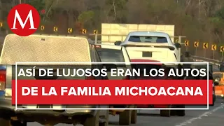 Decomisan autos de lujo en Tierra Caliente, presuntamente pertenecen a la familia michoacana