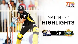 Match 22  Kerala Knights vs Bengal Tigers, T10 League 2018