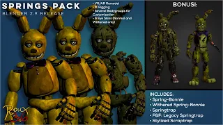 (FNAF) Roux36 Springs Pack - Blender 2.9 Release!