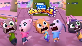 Taking Tom Gold Run 2 All Characters in Lava World Becca,Tom,Angela,Hank,Ginger,Ben Gameplay