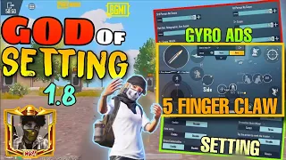 New🔥Best Sensitivity + Control CODE 5 Finger FASTEST PLAYER (Handcam) | PUBG MOBILE /BGMI