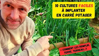 10 cultures à implanter facilement en carré potager #potager #avril2023