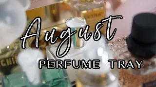 AUGUST PERFUME TRAY! FRAGRANCES I WILL BE WEARING THIS MONTH! ✨ AMY GLAM