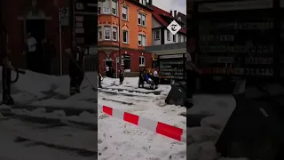 Ice shovelling in August - German city hit by surprise hailstorm