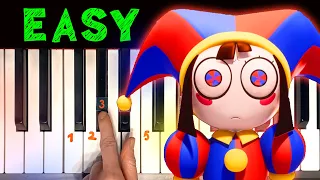 The Amazing Digital Circus Theme - EASY PIANO TUTORIAL For Beginners