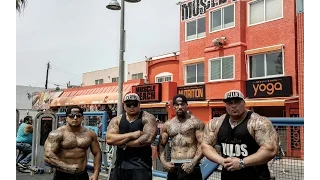 BENCH PRESS AT VENICE MUSCLE BEACH | 100 YEAR OLD MAN DEADLIFTS 315 FOR REPS -BIG BOY