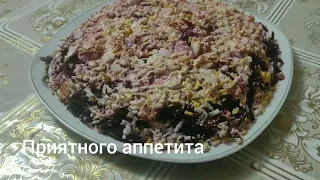 Шпроты под шубкой,простой рецепт.