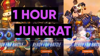 (1 HOUR)  Junkrat No Commentary Overwatch 2 (PC 1080p 60)