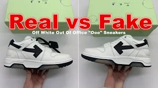 Real vs Fake Off-White Out Of Office 'OOO' sneakers Comparison from Suplook