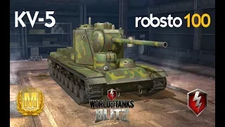 KV-5 Gameplay - Ace Mastery with an exciting ending - WOT World of Tanks Blitz - robsto100