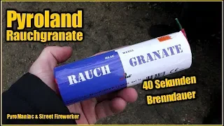 Pyroland Rauchgranate Blau/Weiß | PyroManiac & Street Fireworker