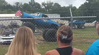 Bigfoot open house 2023. Blue Ox and Blaine crusher car crush