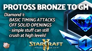 StarCraft 2: Basic PROTOSS Timing Attacks Off Solid Openings  | PART 8 Bronze to GM Series (B2GM)