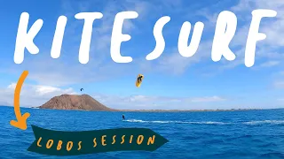 Kitesurf boat session in Fuerteventura