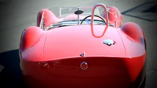 Maserati Tipo 61 Birdcage is driven on the race track