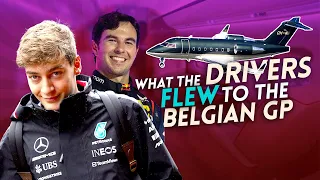 What the F1 Drivers FLEW to the 2023 BELGIAN GP!