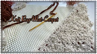 Crochet Needle Rug-Mat-Carpet Making /Tığ İğne İle Halı Kaydırmaz Üzerine Paspas Yapımı