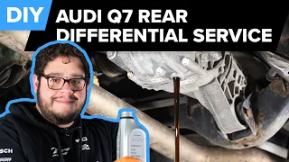 Audi Q7 Rear Differential Fluid Replacement DIY (2007-2015 Audi Q7 4L Rear Differential Service)