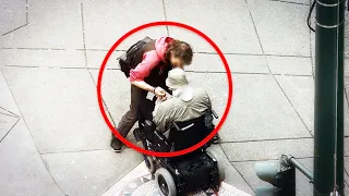 Žena netušila, že na vozíku je policista. To, co udělala, šokovalo celý svět...