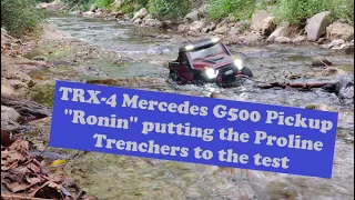 Traxxas TRX-4 ''Ronin'' Mercedes G500 Pickup mod, put the Proline Trencher to the test, RC crawling