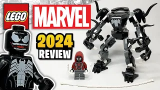 LEGO Marvel Venom Mech Armor vs. Miles Morales (76276) - EARLY 2024 Set Review