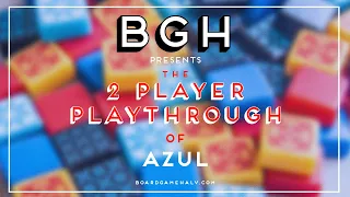 Azul 2 Player Play Through | First Person Solo | Abstract Strategy Board Game