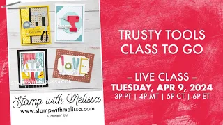 🔴 LIVE: Stampin' Up! Trusty Tools Bundle & Class to Go