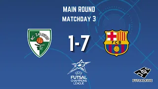 UEFA Futsal Champions League - Main Round - Group 3 - Day 3: Kauno Zalgiris 1-7 FC Barcelona Futsal