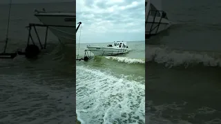 Спуск катера на воду Бердянск,Верховая 20190623