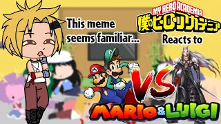 My Hero Academia Reacts to Mario & Luigi