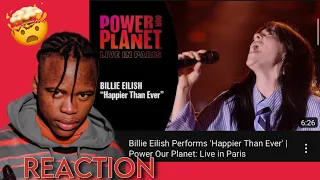Billie Eilish - Happier Than Ever | Power Our Planet: Live in Paris | REACTION