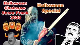 Epic Chainsaw Scare Prank Halloween