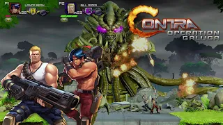 Contra Operation Galuga Bill & Lance Arcade Mode (Hard Mode) Full Walkthrough 2 Player Co-op