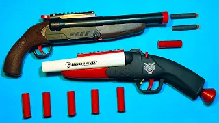 The Realistic  Double Barrel  Break Action Shotgun Toy Guns Testing