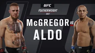 Conor Mcgregor vs Jose Aldo Full Fight Simulation UFC 2