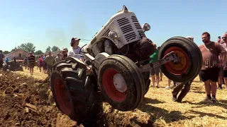 Campodoro 2023 - Gara aratura Landini L55 | Hot bulb tractors plowing race: flames, wheelie, power