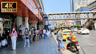 [4K] Walk around Ratchaprarop Road in Pratunam Bangkok, Thailand 2022