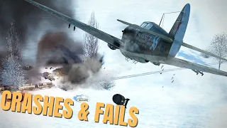 Realistic Cinematic Crashes & Fails! V147 | IL-2 Sturmovik Flight Simulator Crashes