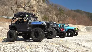 1/10 Scale SCX10-III CJ-7 & TRX4 Jeep WRANGLER  JK || Off-road adventure